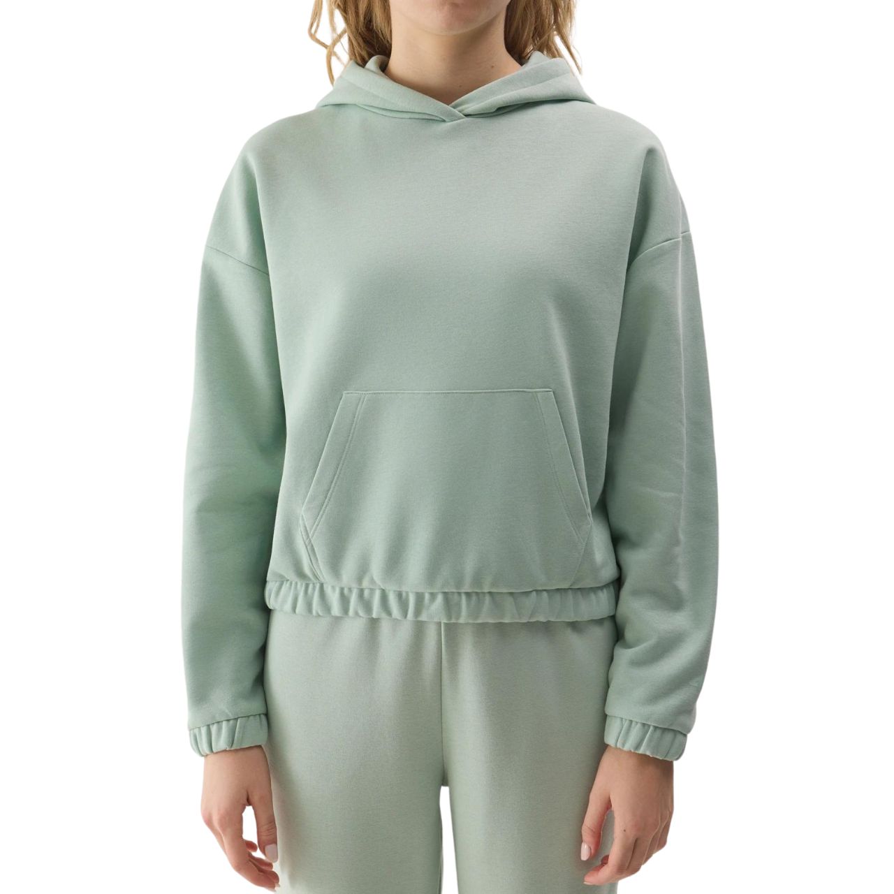 Bluza damska 4F F1057 jasna zieleń 4FWSS24TSWSF1057 – ujęcie 4