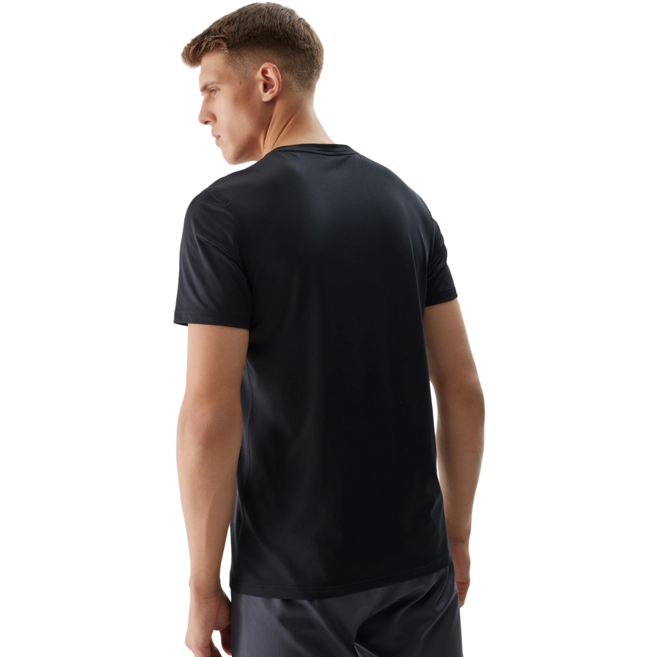 Koszulka męska 4F M598 głęboka czerń – ujęcie 2
