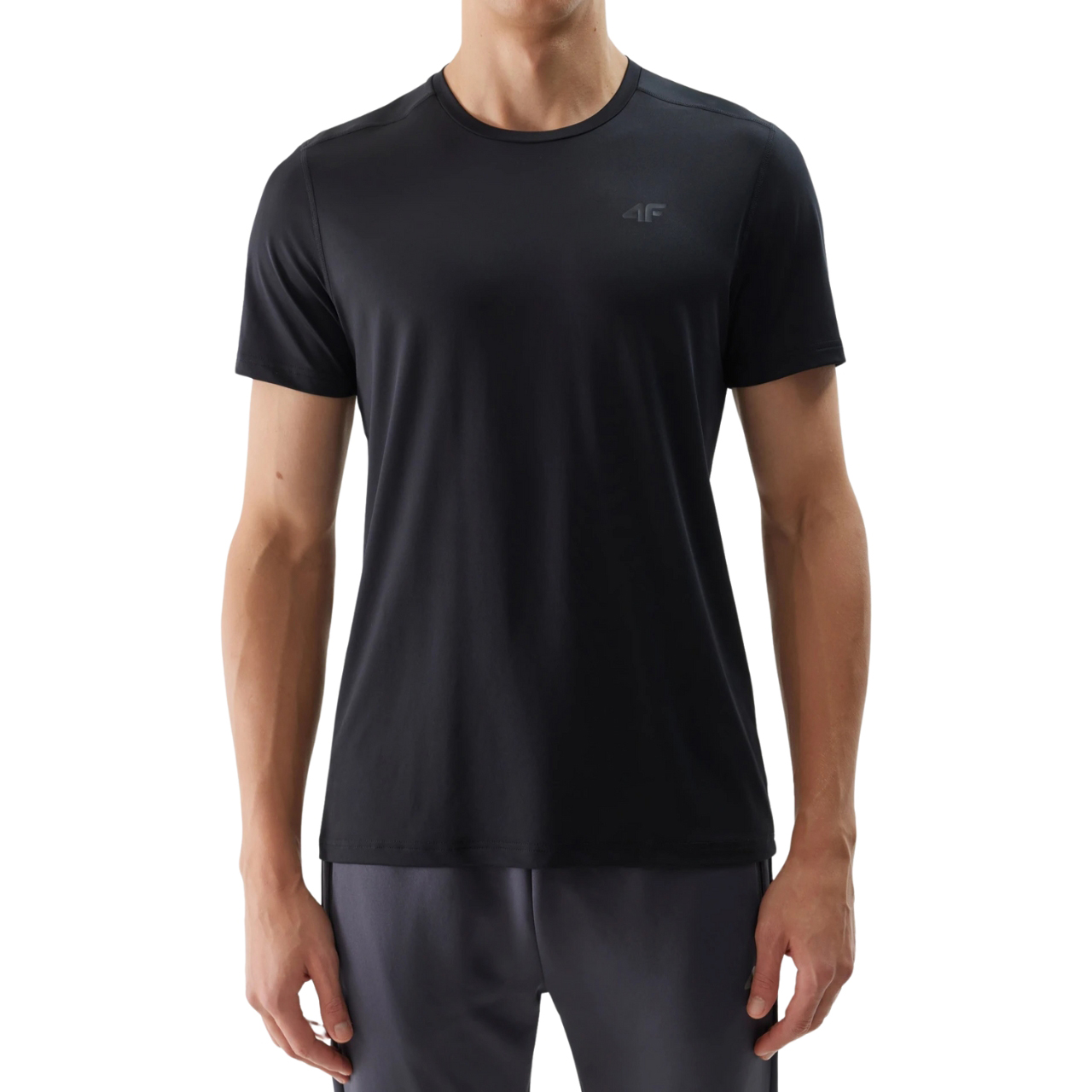 Koszulka męska 4F M598 głęboka czerń – ujęcie 3