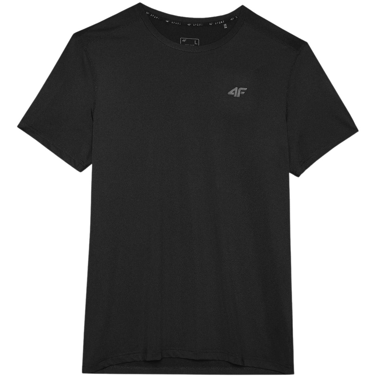 Koszulka męska 4F M598 głęboka czerń – ujęcie 5