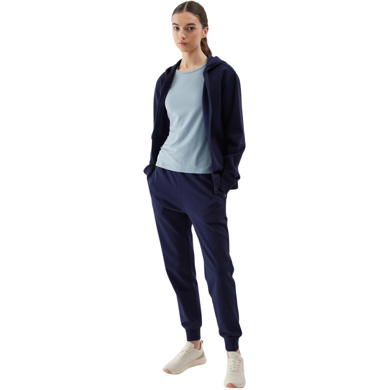 Bluza damska 4F F0956 granatowa 4FWSS24TSWSF0956 – ujęcie 5