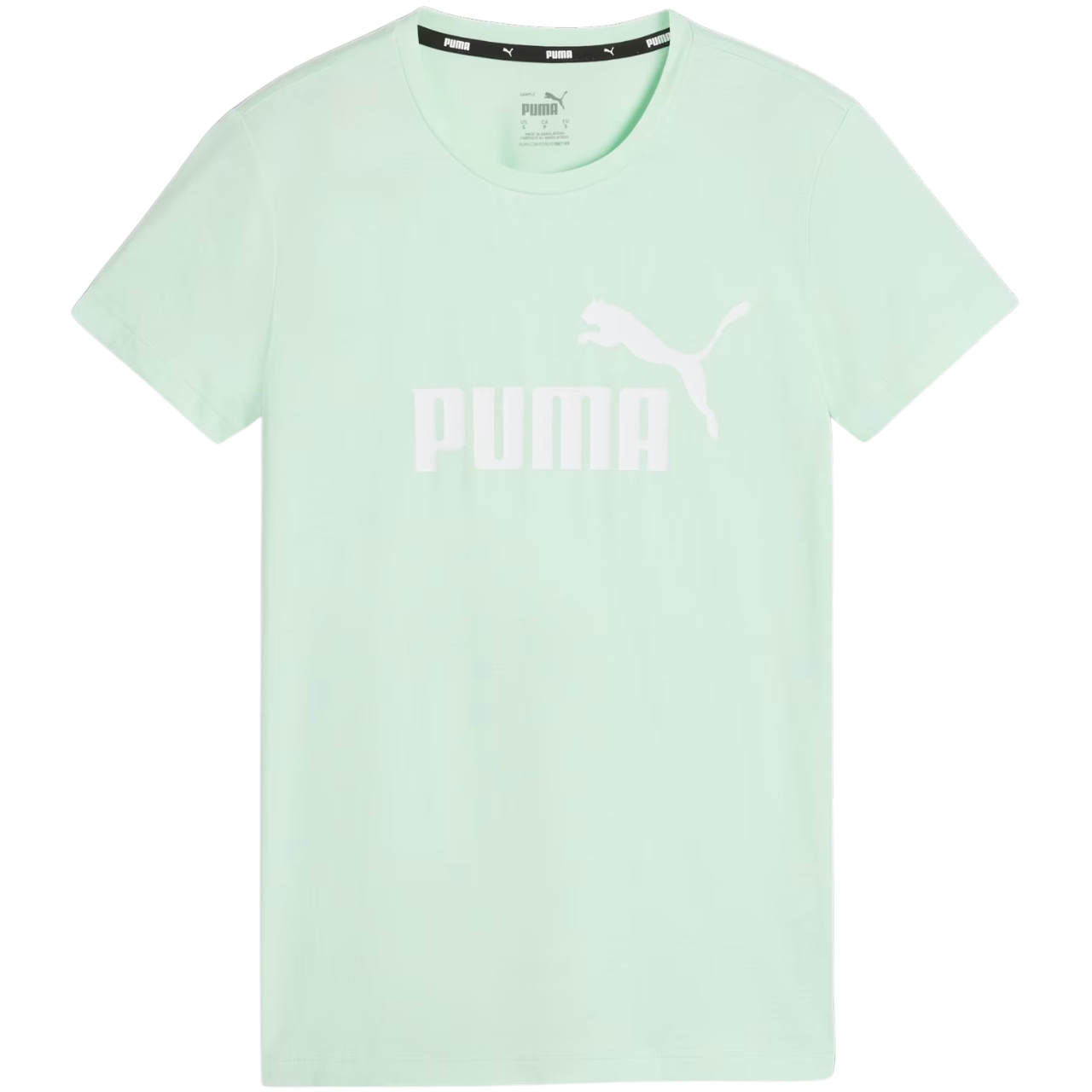 Koszulka damska Puma ESS Logo Tee zielona – ujęcie 2