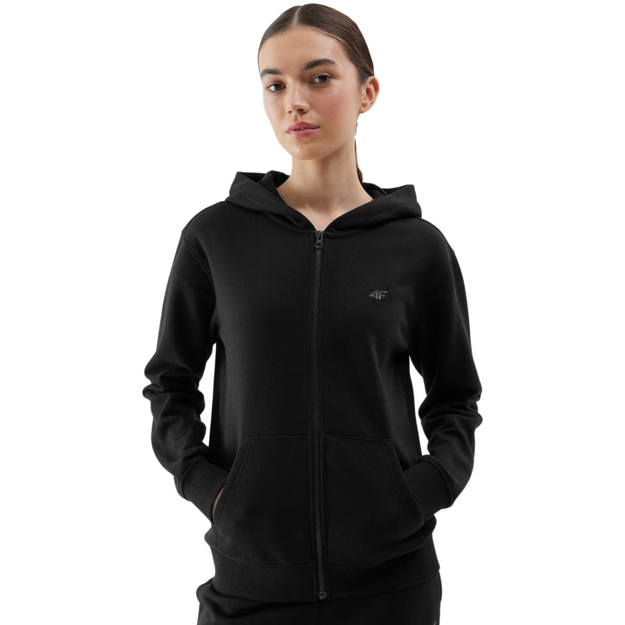 Bluza damska 4F F0956 głęboka czerń 4FWSS24TSWSF0956