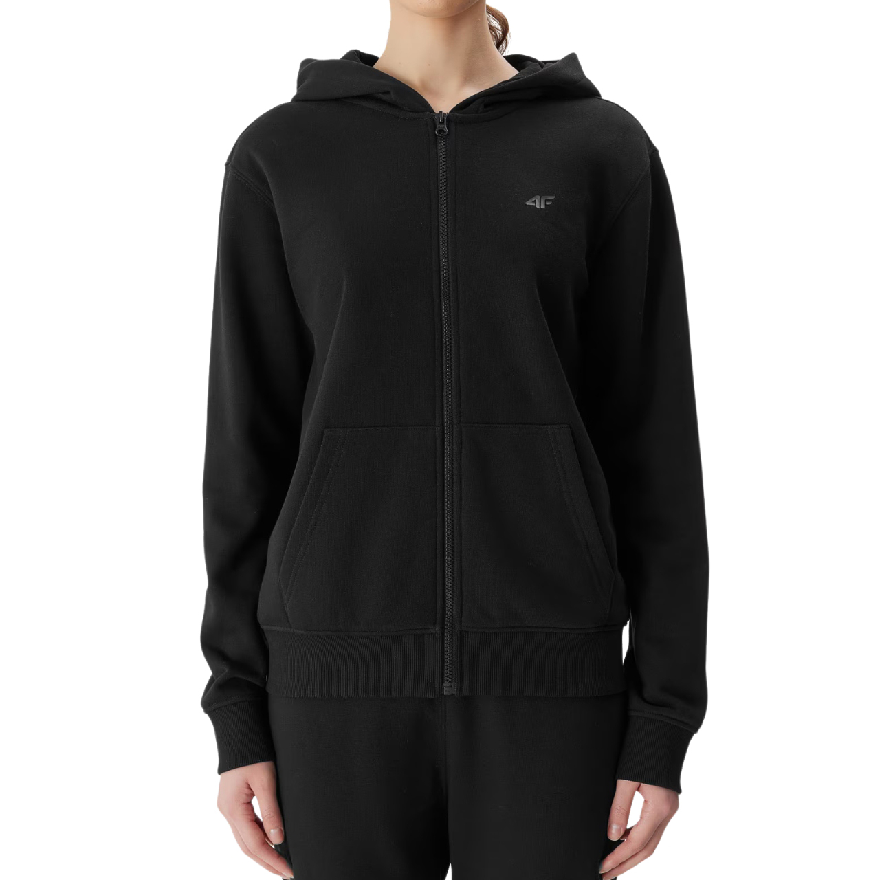 Bluza damska 4F F0956 głęboka czerń 4FWSS24TSWSF0956 – ujęcie 5