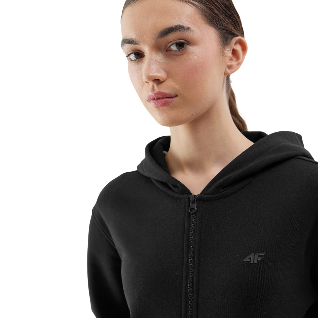 Bluza damska 4F F0956 głęboka czerń 4FWSS24TSWSF0956 – ujęcie 6