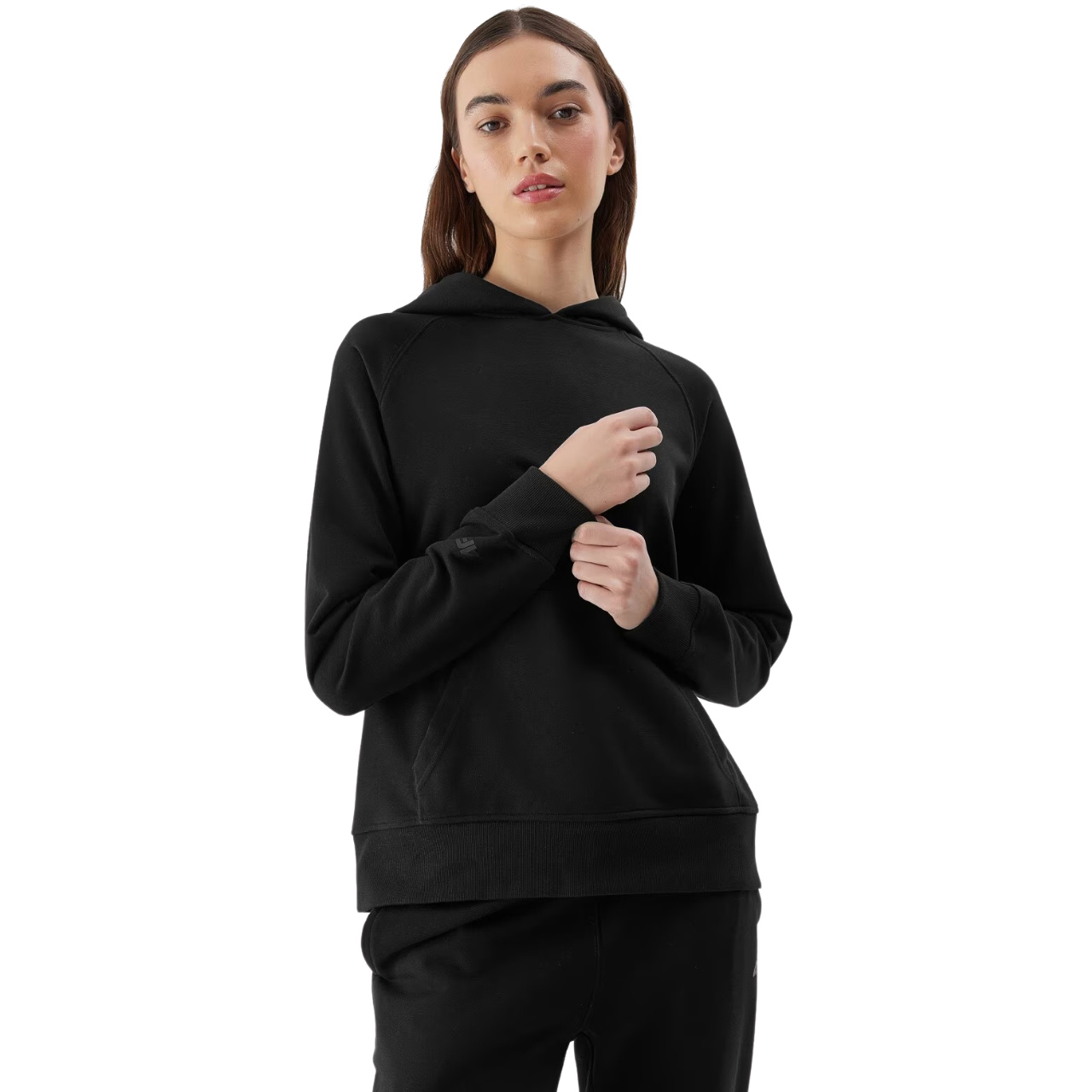 Bluza damska 4F F0955 głęboka czerń 4FWSS24TSWSF0955