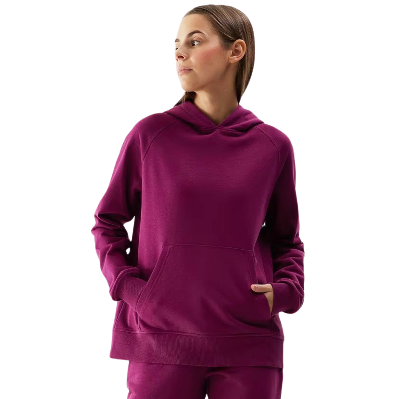 Bluza damska 4F F0955 fioletowa 4FWSS24TSWSF0955