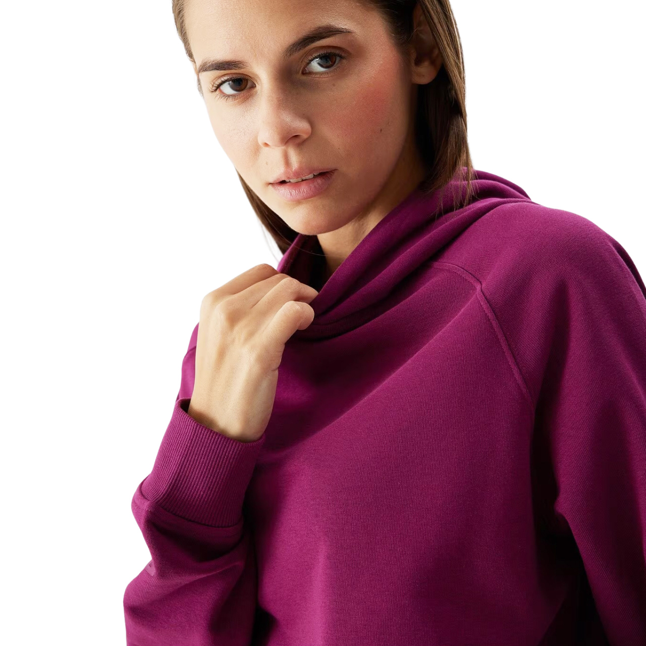 Bluza damska 4F F0955 fioletowa 4FWSS24TSWSF0955 – ujęcie 5