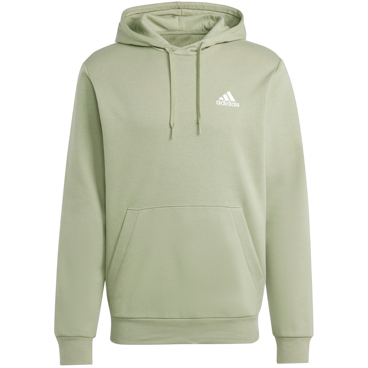 Bluza męska adidas Essentials Fleece Hoodie zielona – ujęcie 2