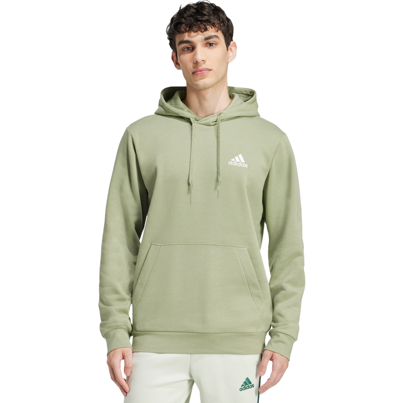 Bluza męska adidas Essentials Fleece Hoodie zielona