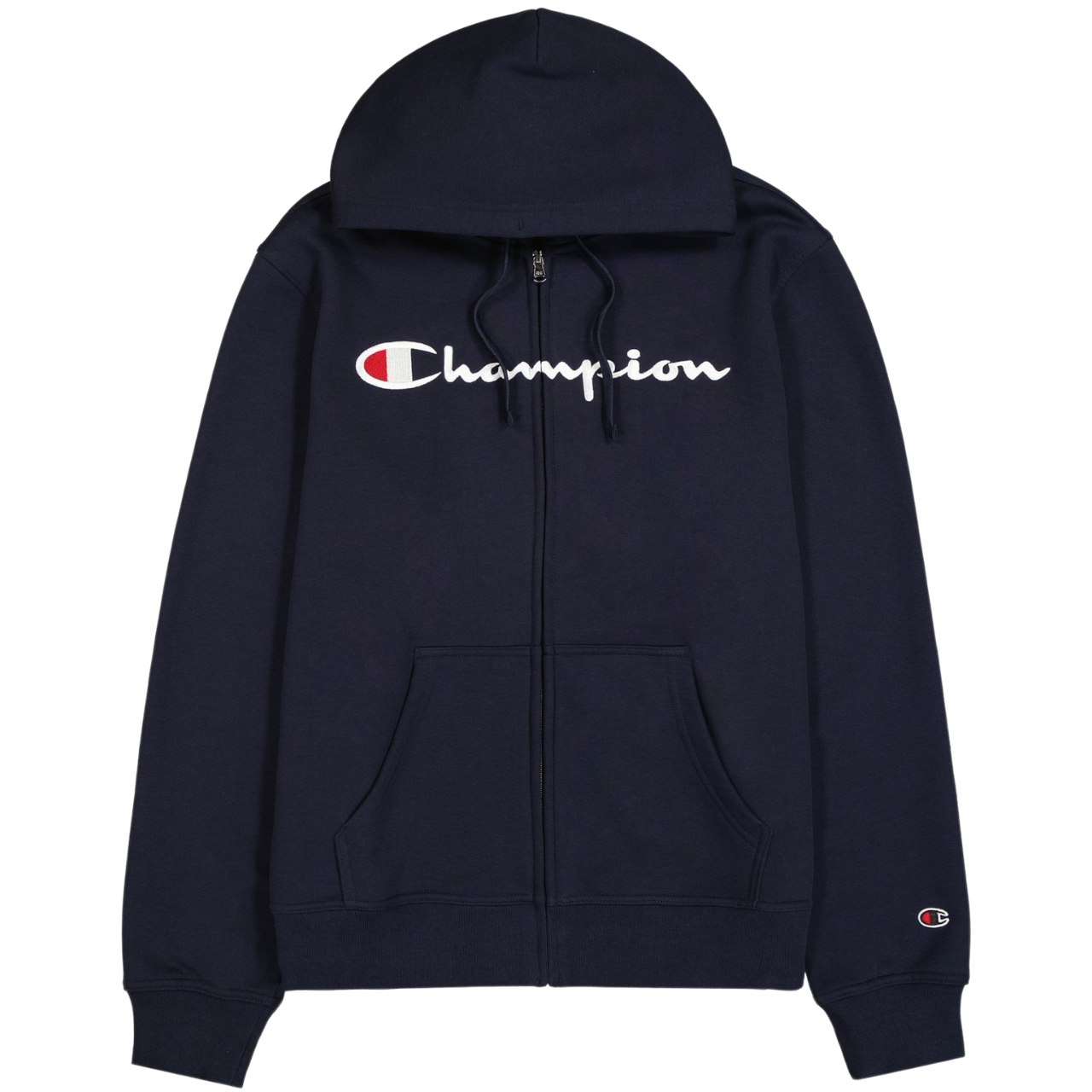 Bluza męska Champion Full Zip Hoodie granatowa – ujęcie 2