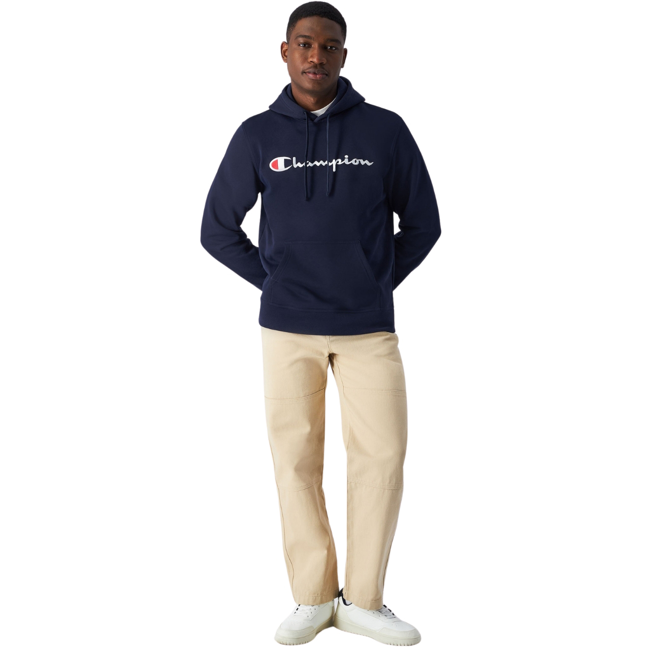 Bluza męska Champion Hooded granatowa – ujęcie 4