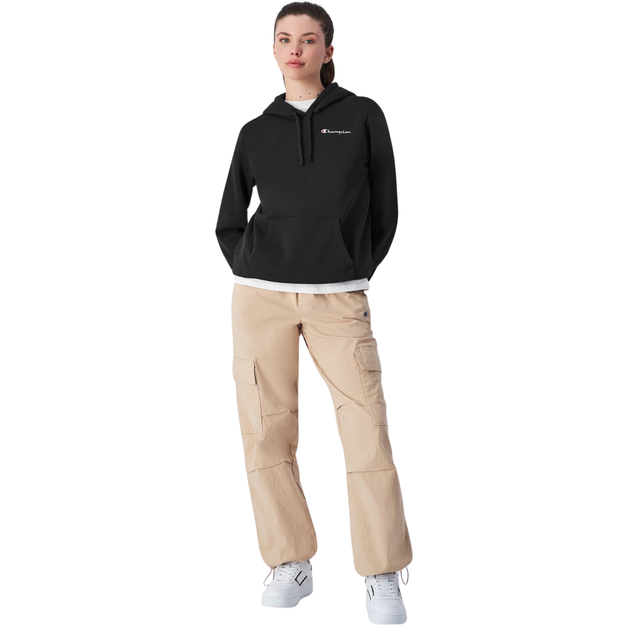 Bluza damska Champion Hooded czarna – ujęcie 4