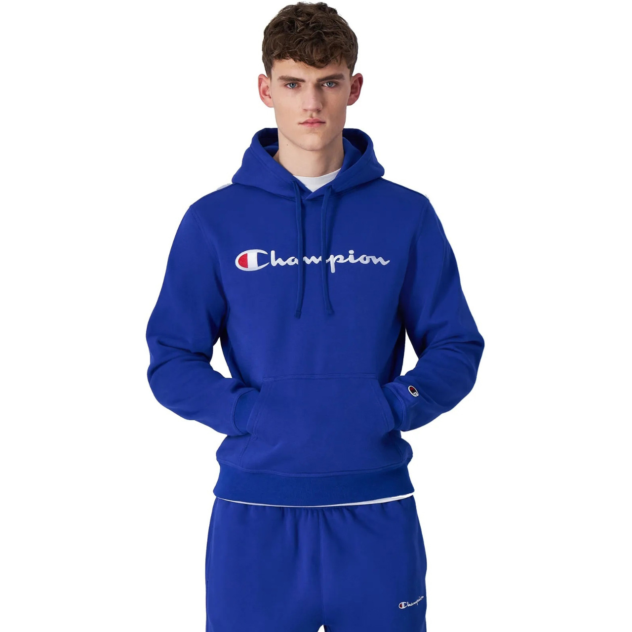 Bluza męska Champion Hooded niebieska