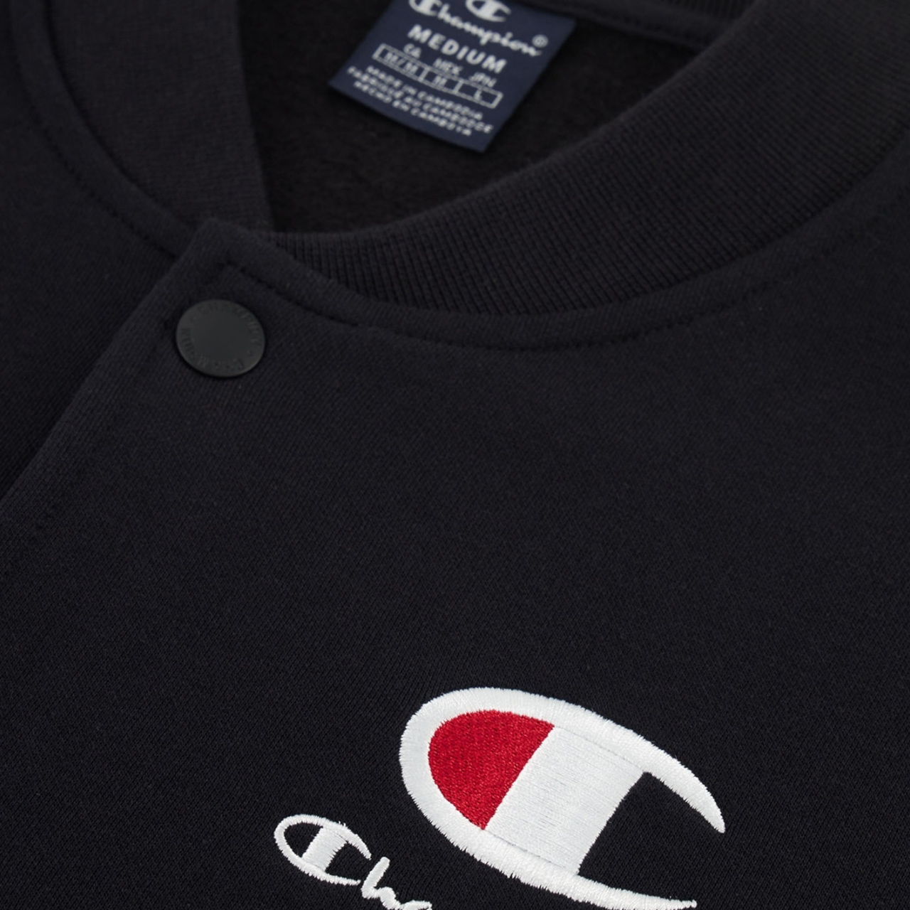 Bluza męska Champion Bomber Sweatshirt czarna – ujęcie 5