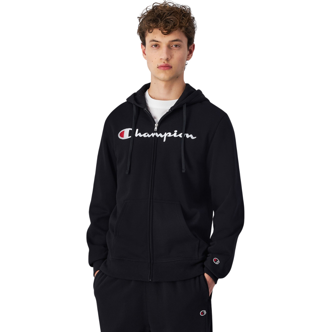 Bluza męska Champion Full Zip Hoodie czarna