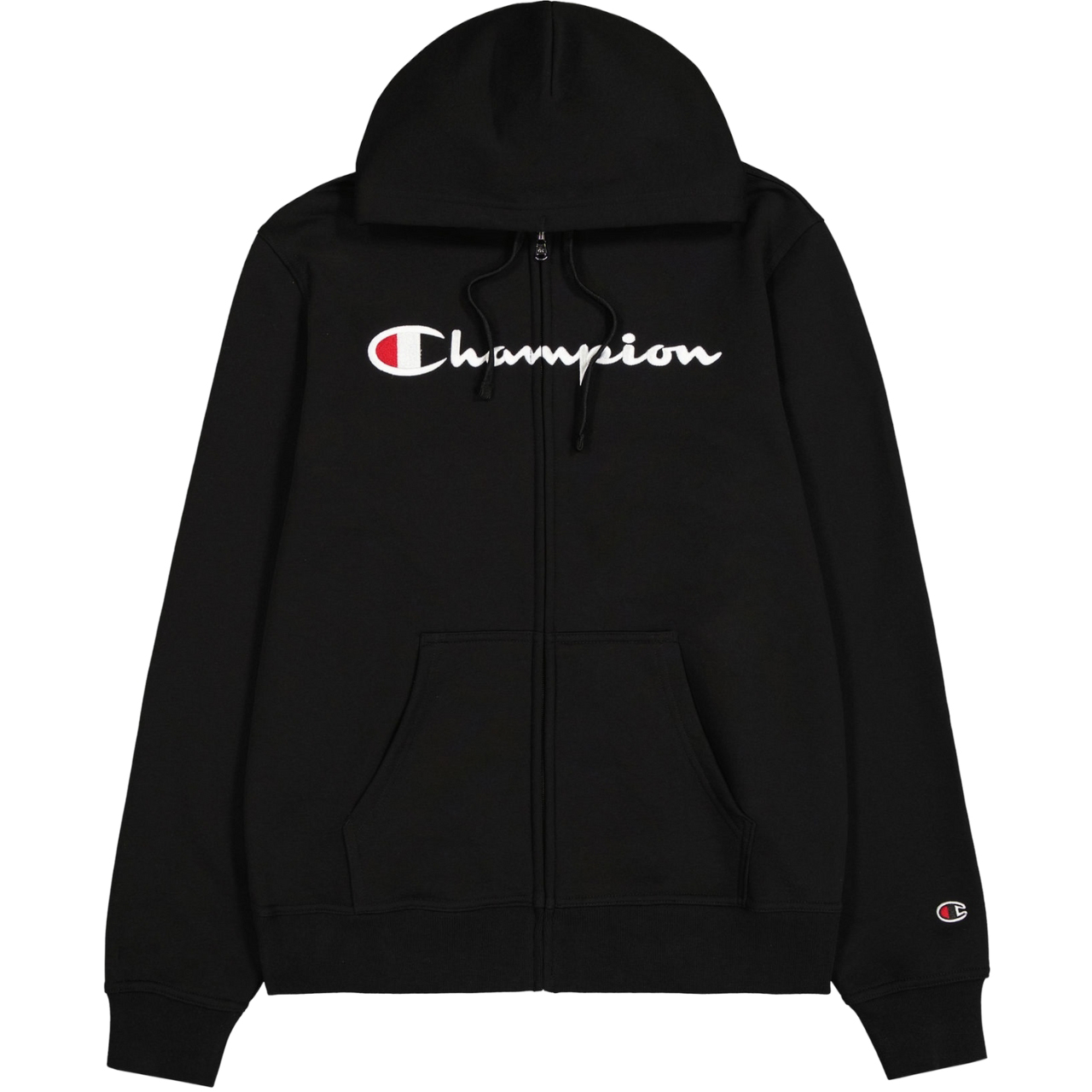 Bluza męska Champion Full Zip Hoodie czarna – ujęcie 2