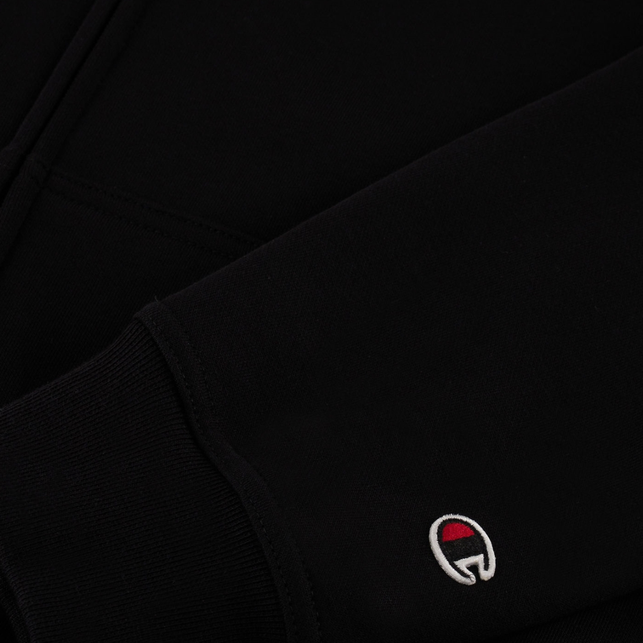 Bluza męska Champion Full Zip Hoodie czarna – ujęcie 5