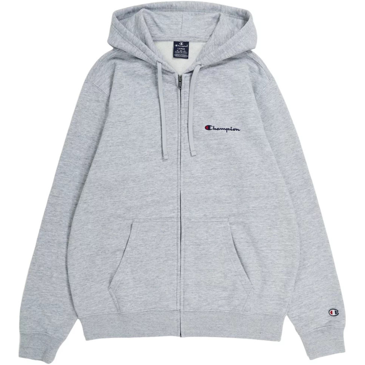 Bluza męska Champion Full Zip Hoodie szara – ujęcie 2