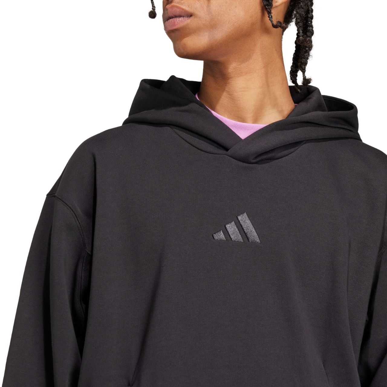 Bluza męska adidas ALL SZN Fleece czarna – ujęcie 5
