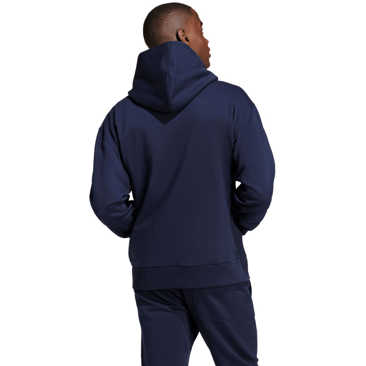 Bluza męska adidas ALL SZN Fleece granatowa – ujęcie 3
