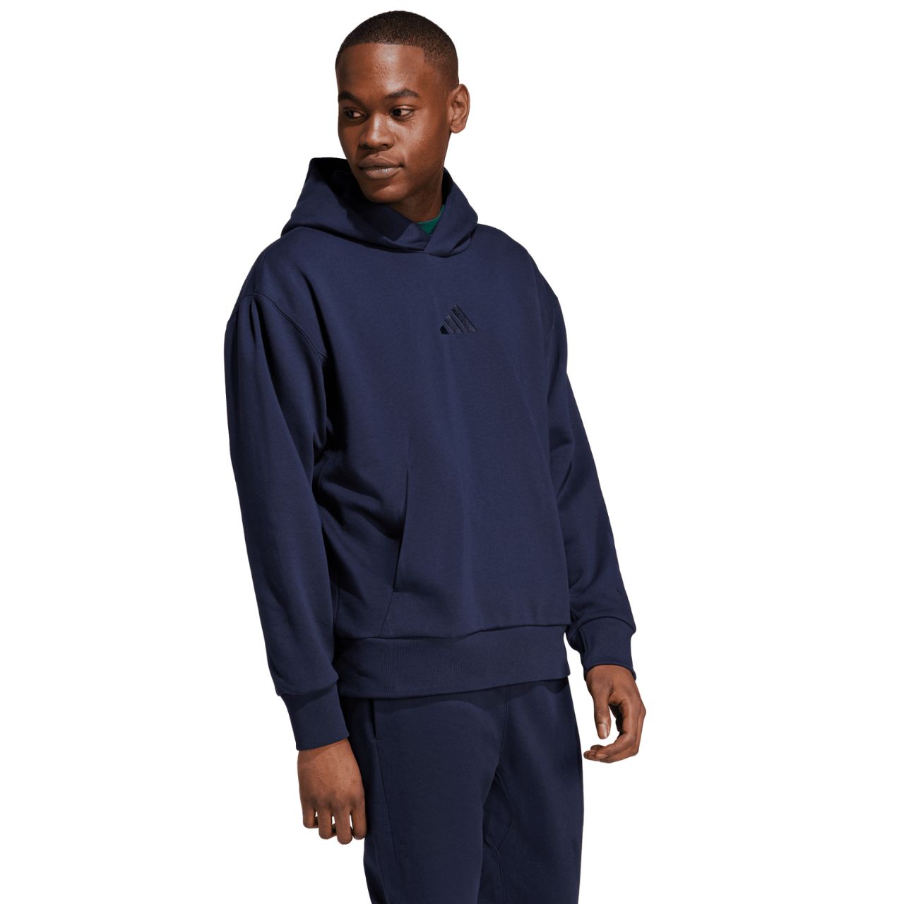 Bluza męska adidas ALL SZN Fleece granatowa – ujęcie 4