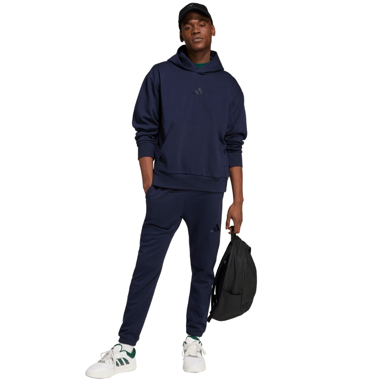 Bluza męska adidas ALL SZN Fleece granatowa – ujęcie 5