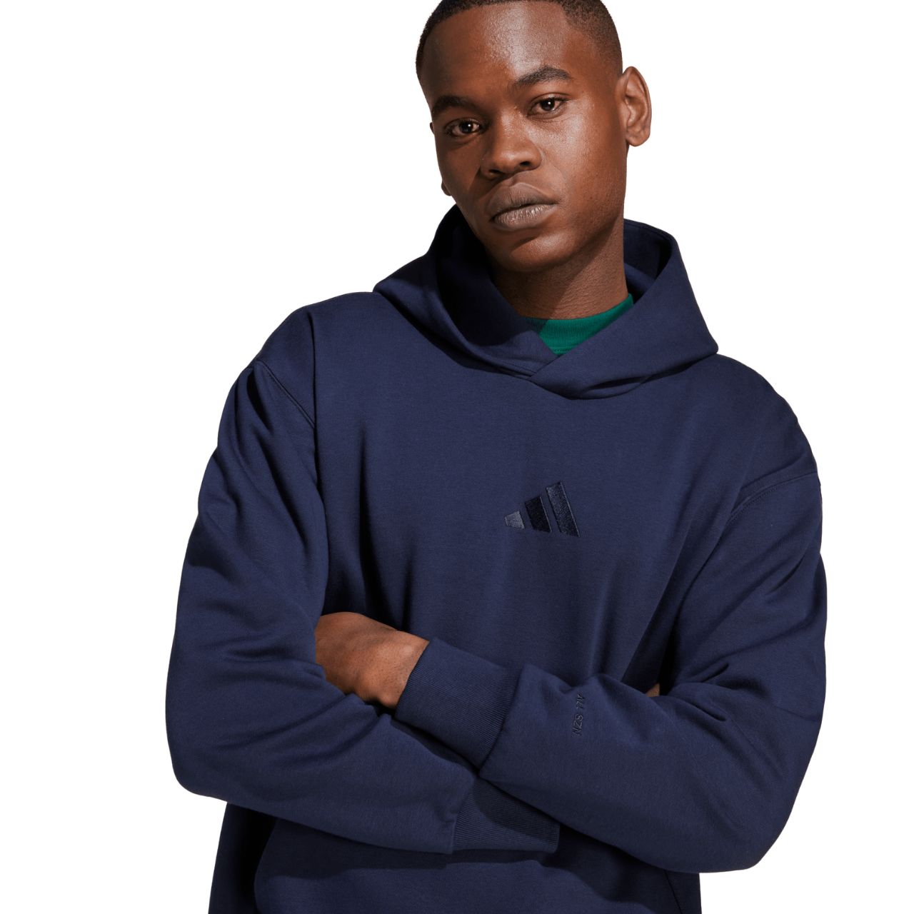 Bluza męska adidas ALL SZN Fleece granatowa – ujęcie 6