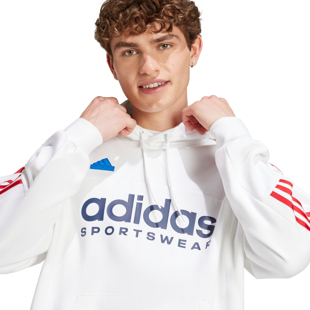 Bluza męska adidas House of Tiro Nations Pack biała – ujęcie 5