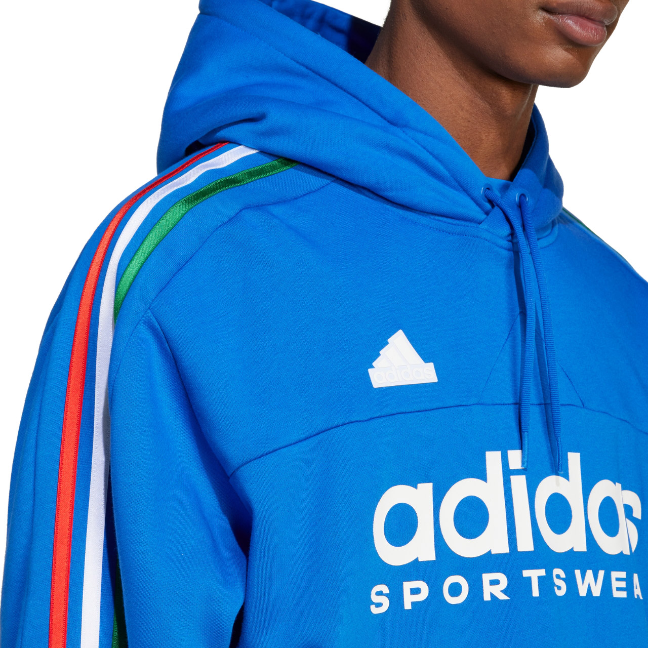 Bluza męska adidas House of Tiro Nations Pack niebieska – ujęcie 4