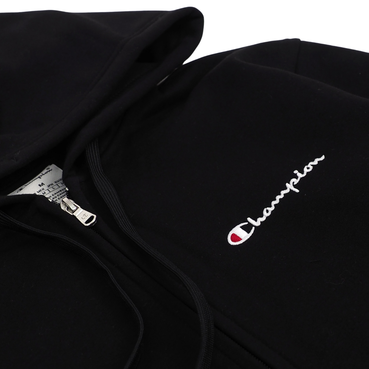 Bluza męska Champion Full Zip Hoodie czarna – ujęcie 3