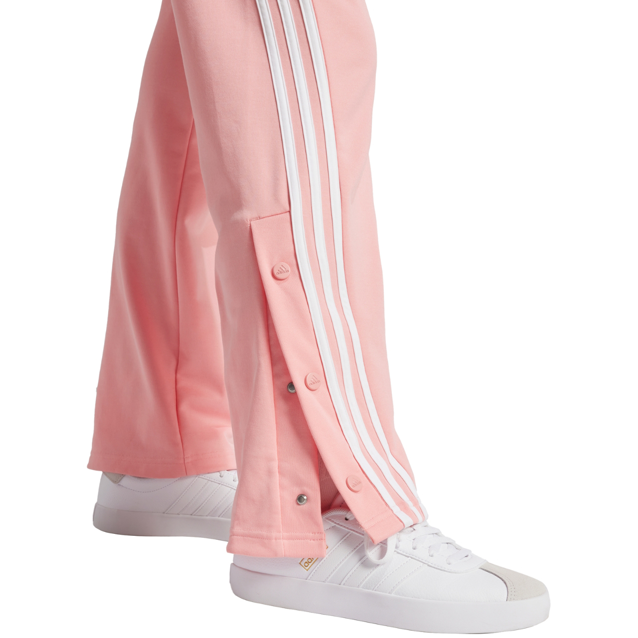 Spodnie damskie adidas Iconic Wrapping 3-Stripes Snap różowe – ujęcie 5