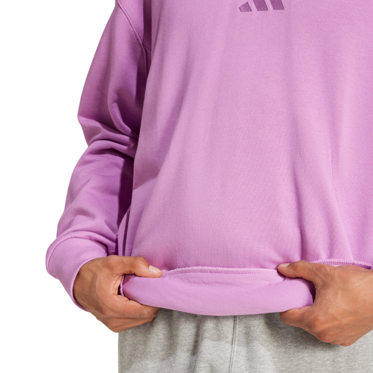 Bluza męska adidas ALL SZN French Terry Hoodie fioletowa – ujęcie 6