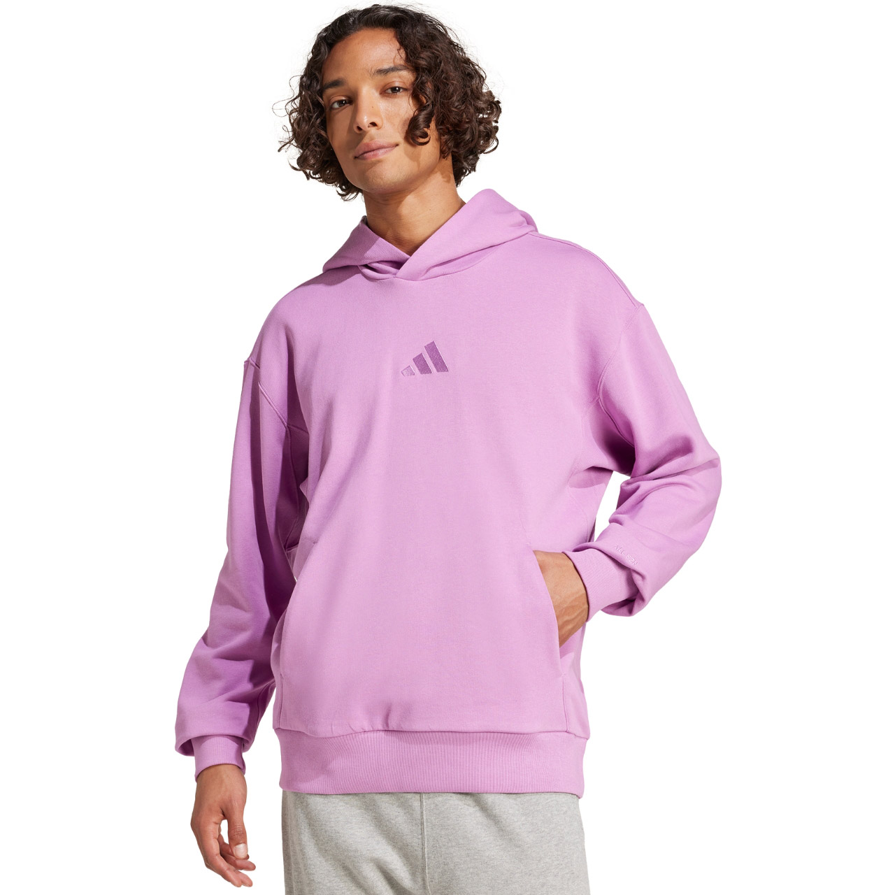 Bluza męska adidas ALL SZN French Terry Hoodie fioletowa