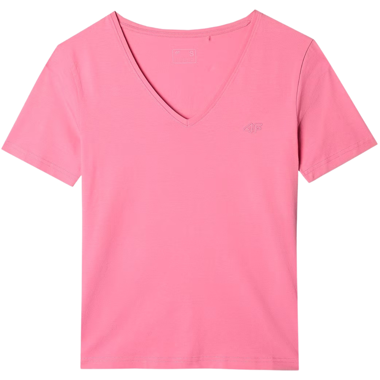Koszulka damska 4F F1649 różowa 4FWAW24TTSHF1649 – ujęcie 2