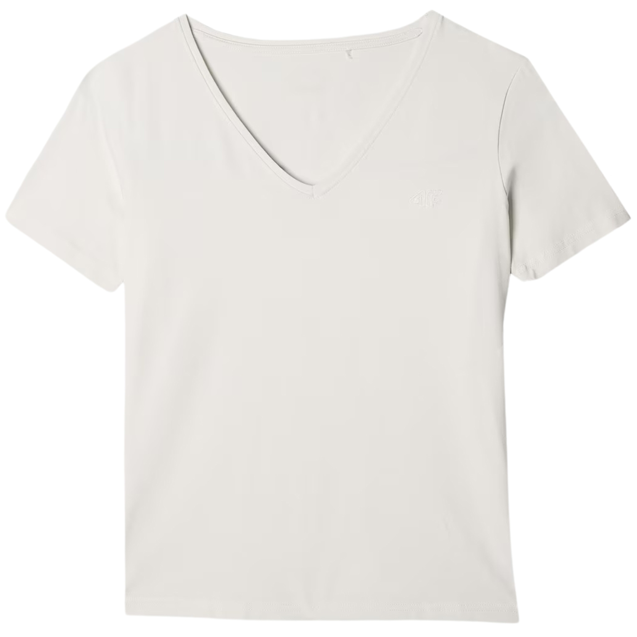 Koszulka damska 4F F1649 beżowa 4FWAW24TTSHF1649 – ujęcie 2