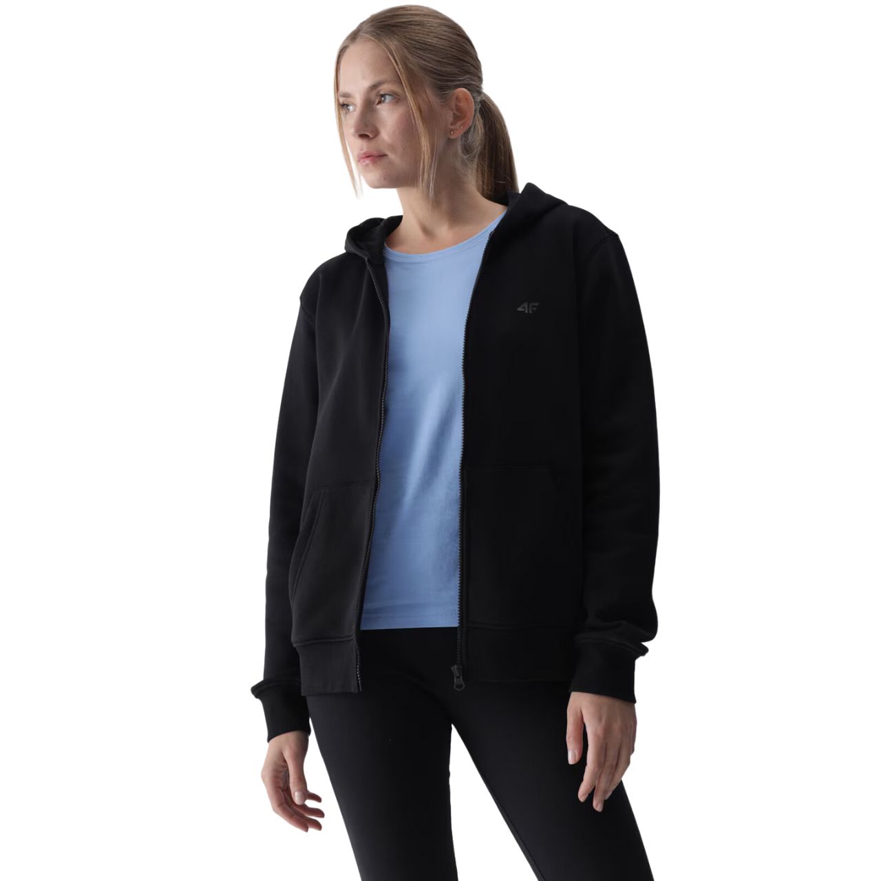 Bluza damska 4F F1467 głęboka czerń 4FWMM00TSWSF1467