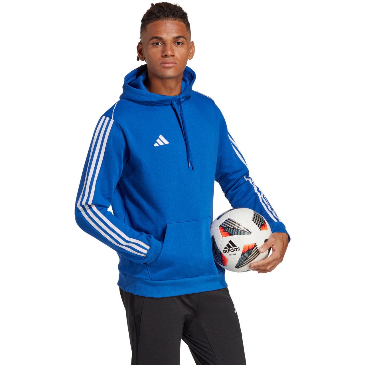 Bluza męska adidas Tiro 23 League Sweat Hoodie niebieska