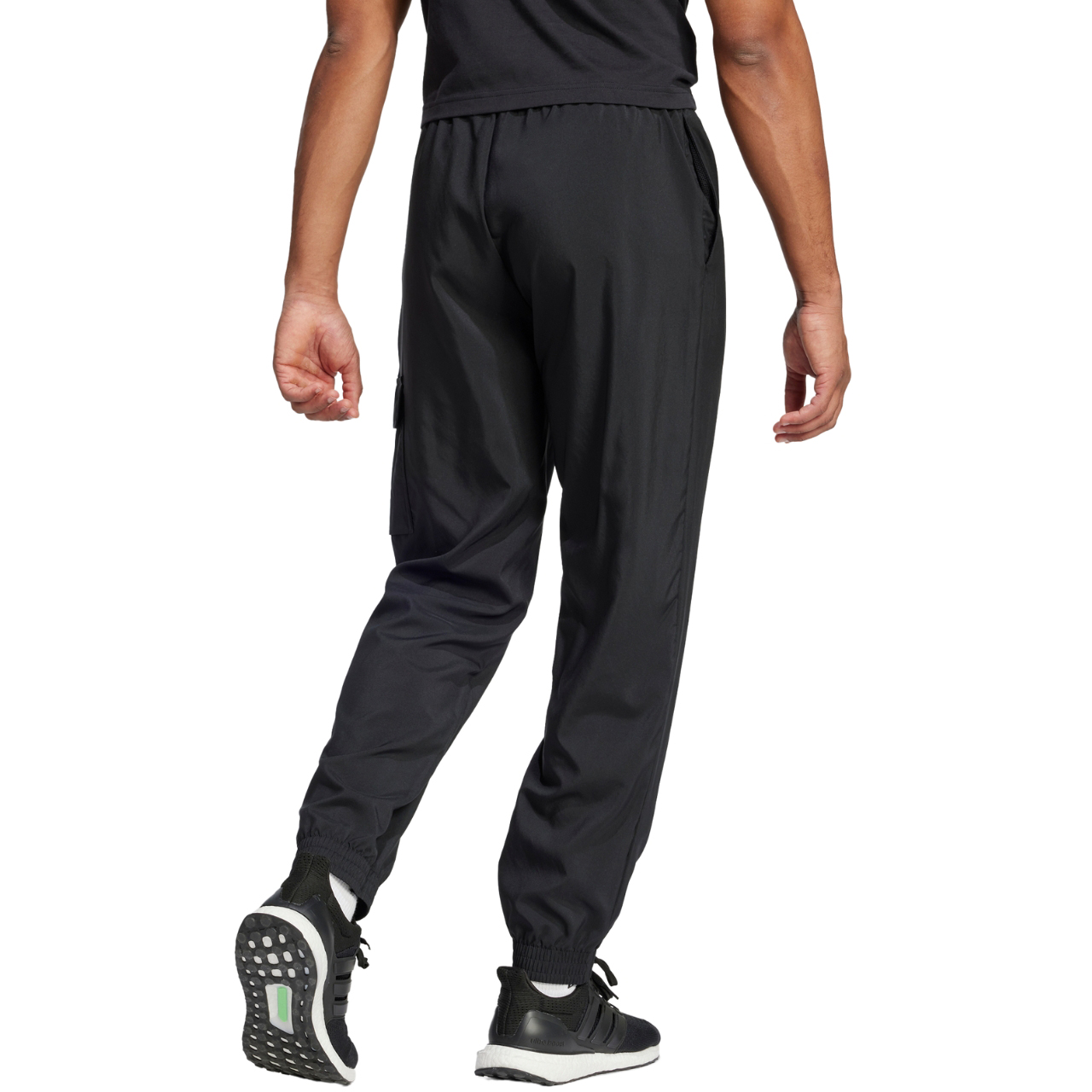 Spodnie męskie adidas Essentials Small Logo Cargo czarne – ujęcie 3