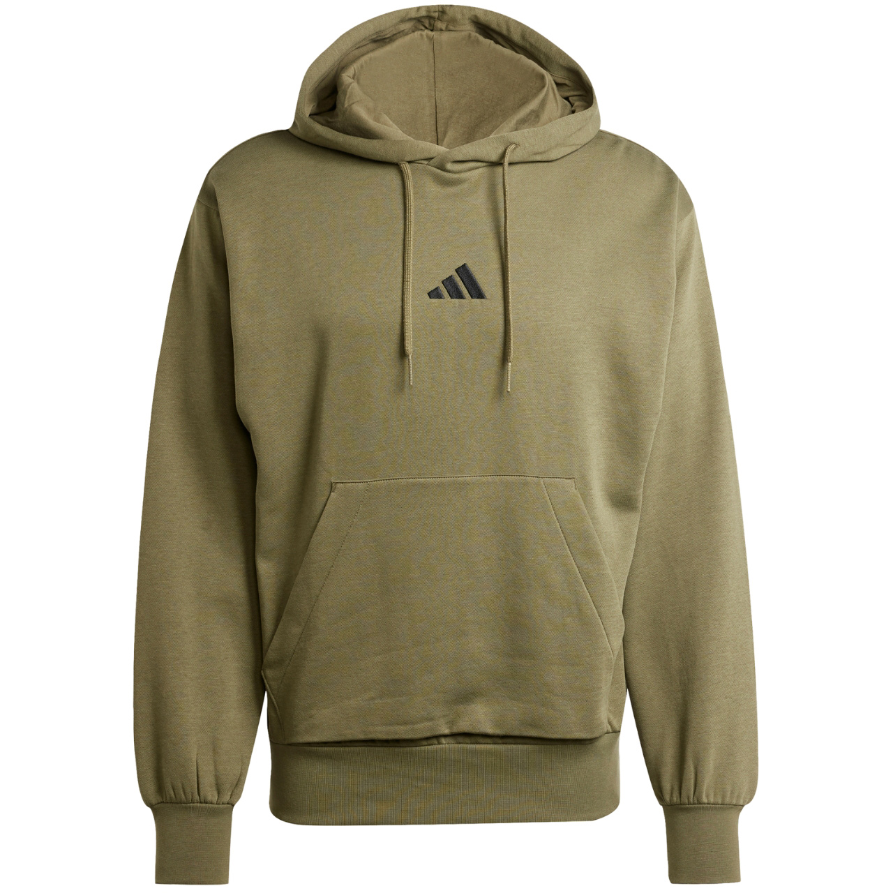 Bluza męska adidas Essentials Feelcozy Fleece zielona – ujęcie 2