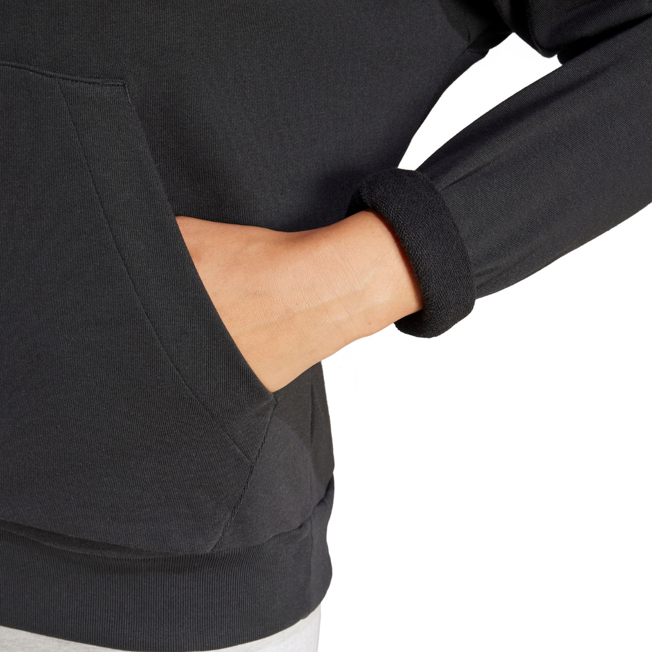 Bluza damska adidas Essentials Small Logo French Terry czarna – ujęcie 5