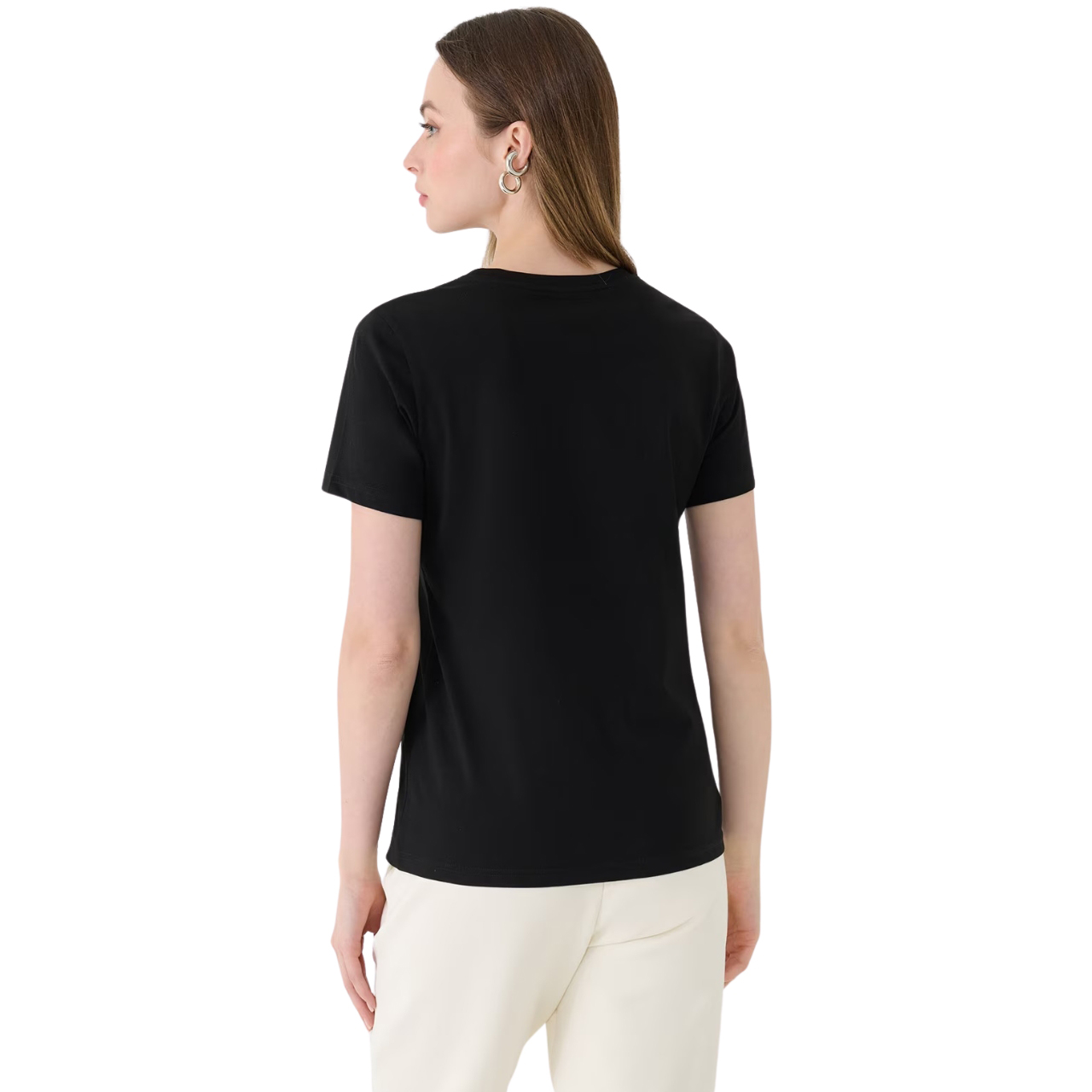 Koszulka damska 4F F2356 głęboka czerń 4FWMM00TTSHF2356 – ujęcie 3