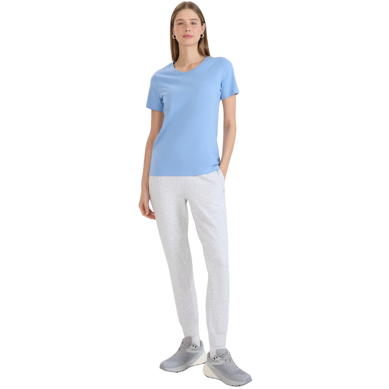 Koszulka damska 4F F2356 niebieska 4FWMM00TTSHF2356 – ujęcie 5