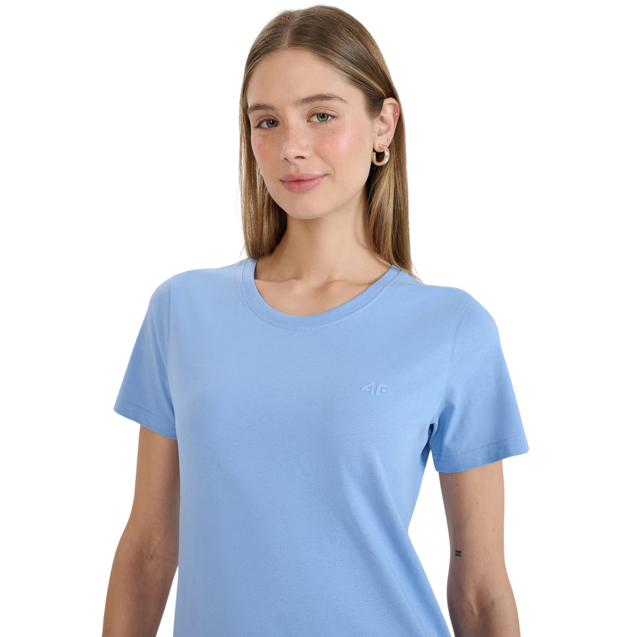 Koszulka damska 4F F2356 niebieska 4FWMM00TTSHF2356 – ujęcie 6