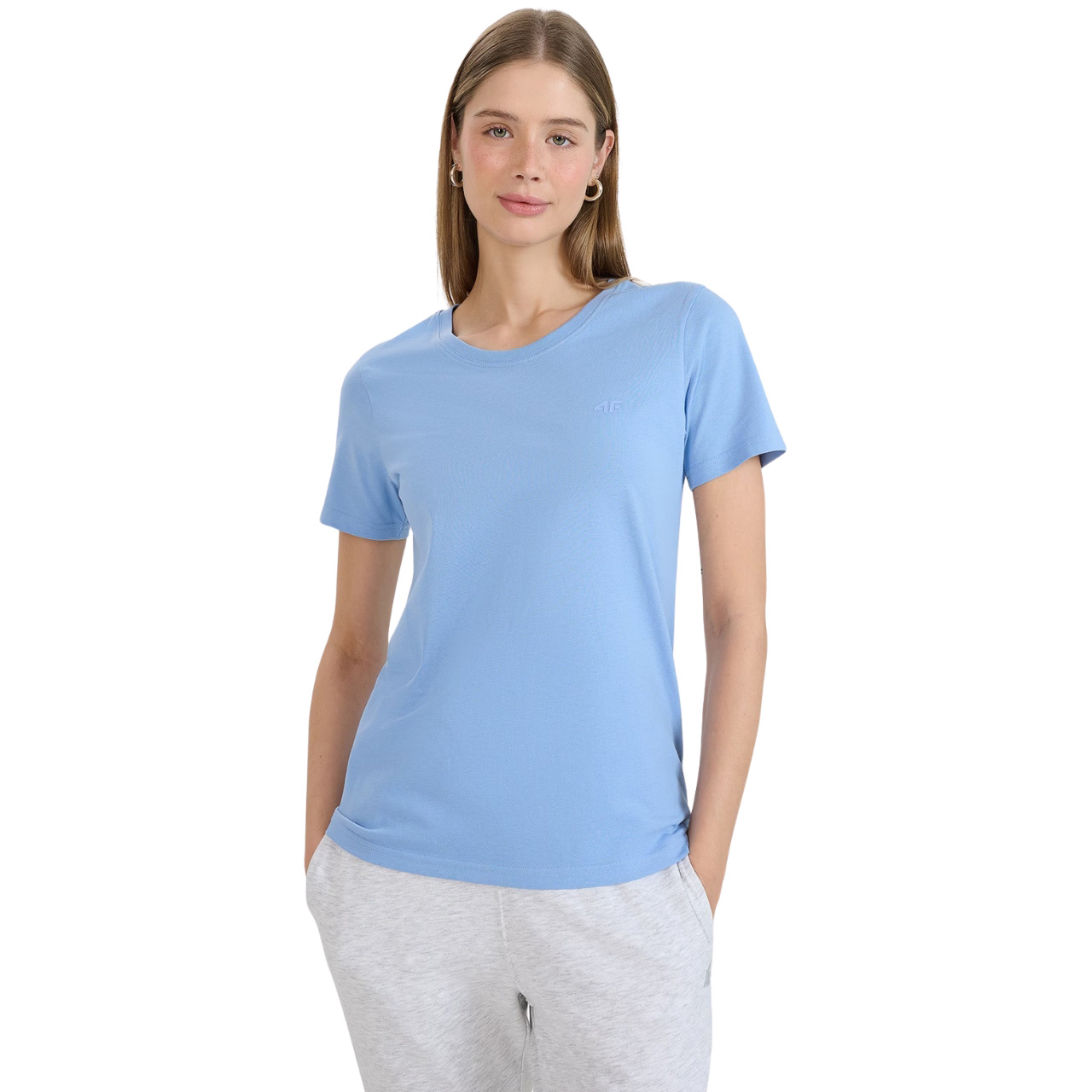 Koszulka damska 4F F2356 niebieska 4FWMM00TTSHF2356