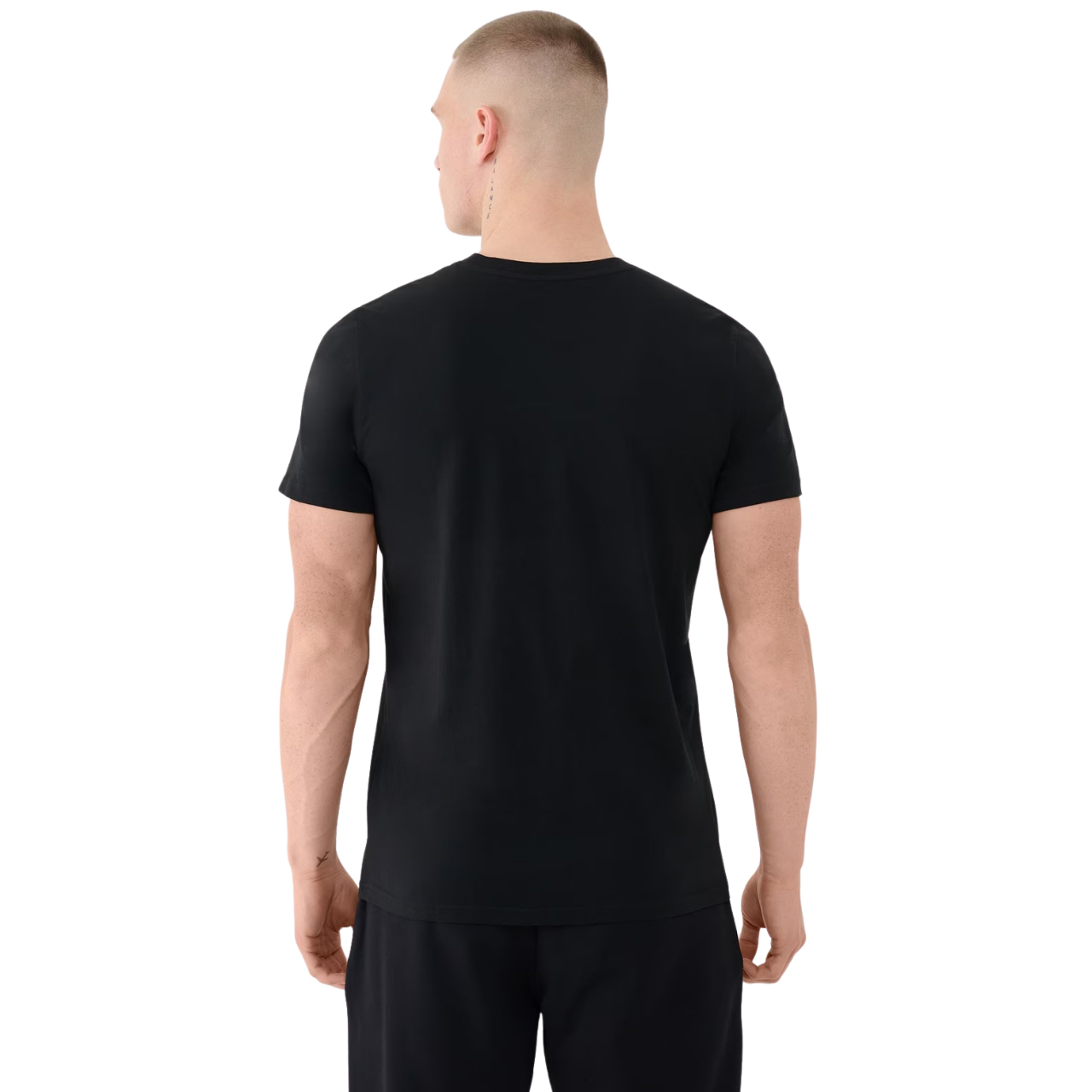 Koszulka męska 4F M2256 głęboka czerń – ujęcie 3