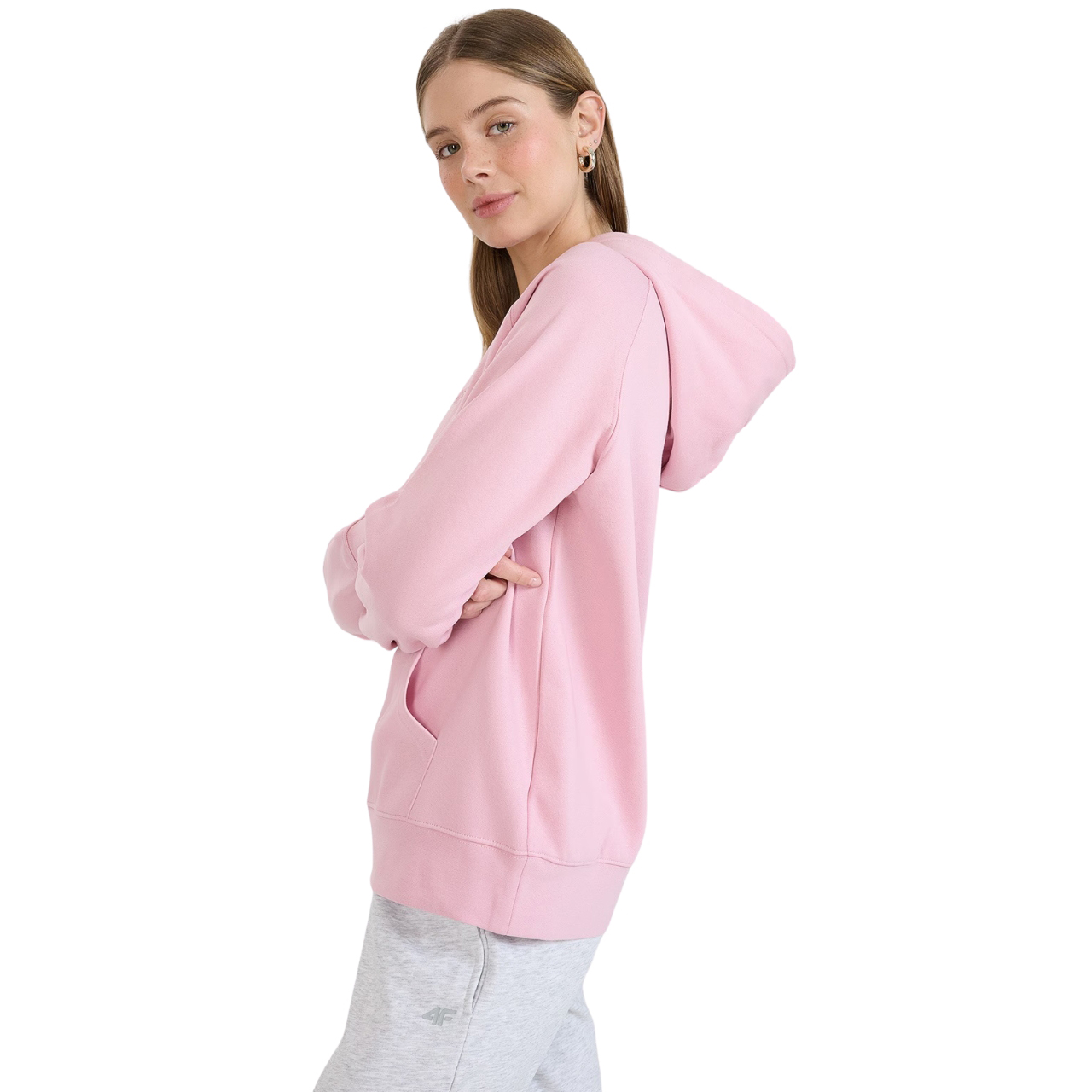 Bluza damska 4F F1764 jasny róż 4FWMM00TSWSF1764 – ujęcie 4