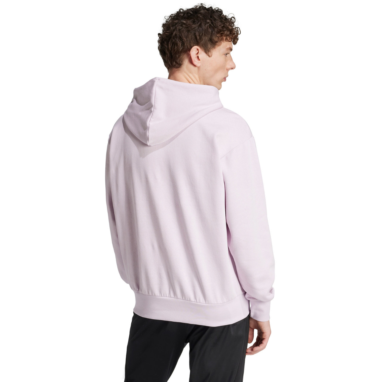 Bluza męska adidas Essentials Feelcozy Fleece różowa – ujęcie 3