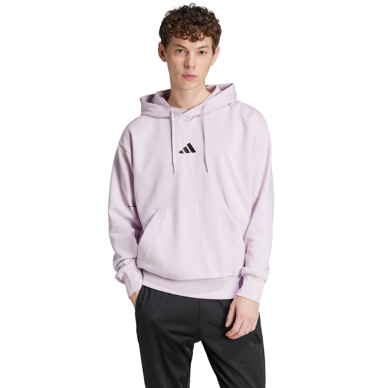 Bluza męska adidas Essentials Feelcozy Fleece różowa