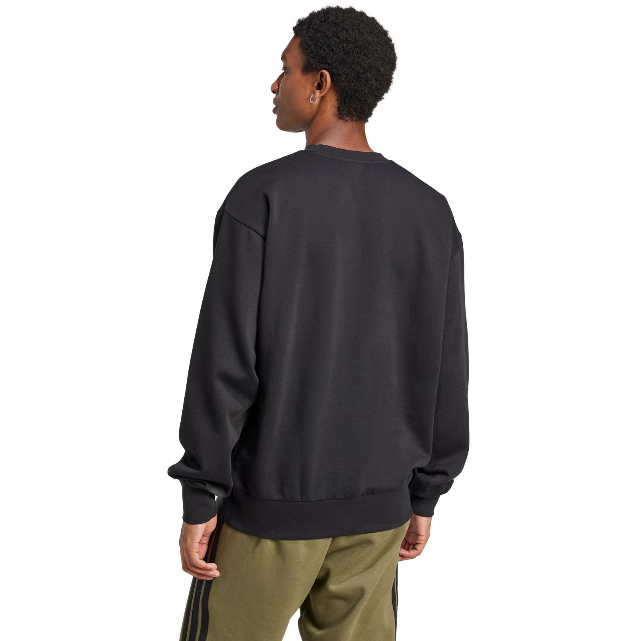 Bluza męska adidas Essentials Feelcozy Fleece czarna – ujęcie 3